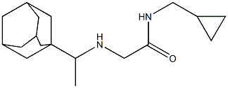 2-{[1-(adamantan-1-yl)ethyl]amino}-N-(cyclopropylmethyl)acetamide 구조식 이미지