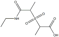 2-{[1-(ethylcarbamoyl)ethane]sulfonyl}propanoic acid 구조식 이미지