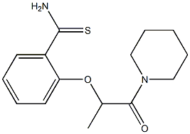 2-{[1-oxo-1-(piperidin-1-yl)propan-2-yl]oxy}benzene-1-carbothioamide 구조식 이미지