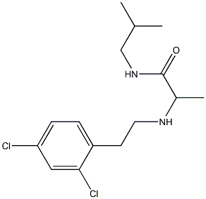 2-{[2-(2,4-dichlorophenyl)ethyl]amino}-N-(2-methylpropyl)propanamide Structure