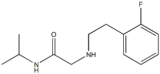 2-{[2-(2-fluorophenyl)ethyl]amino}-N-(propan-2-yl)acetamide 구조식 이미지