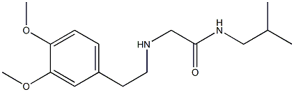 2-{[2-(3,4-dimethoxyphenyl)ethyl]amino}-N-(2-methylpropyl)acetamide Structure