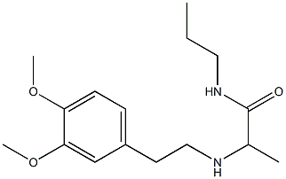 2-{[2-(3,4-dimethoxyphenyl)ethyl]amino}-N-propylpropanamide Structure