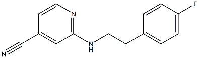 2-{[2-(4-fluorophenyl)ethyl]amino}isonicotinonitrile 구조식 이미지