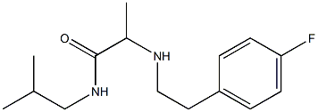 2-{[2-(4-fluorophenyl)ethyl]amino}-N-(2-methylpropyl)propanamide 구조식 이미지