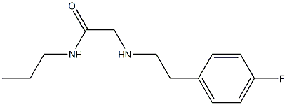 2-{[2-(4-fluorophenyl)ethyl]amino}-N-propylacetamide 구조식 이미지