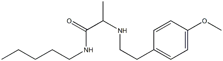 2-{[2-(4-methoxyphenyl)ethyl]amino}-N-pentylpropanamide 구조식 이미지
