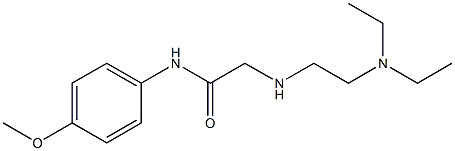 2-{[2-(diethylamino)ethyl]amino}-N-(4-methoxyphenyl)acetamide 구조식 이미지