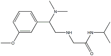 2-{[2-(dimethylamino)-2-(3-methoxyphenyl)ethyl]amino}-N-(propan-2-yl)acetamide 구조식 이미지