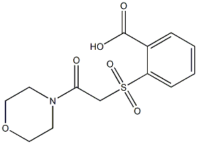 2-{[2-(morpholin-4-yl)-2-oxoethane]sulfonyl}benzoic acid 구조식 이미지