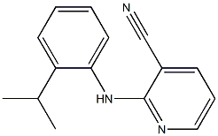 2-{[2-(propan-2-yl)phenyl]amino}pyridine-3-carbonitrile Structure