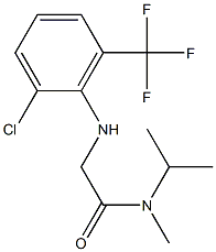 2-{[2-chloro-6-(trifluoromethyl)phenyl]amino}-N-methyl-N-(propan-2-yl)acetamide Structure