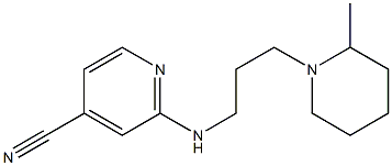 2-{[3-(2-methylpiperidin-1-yl)propyl]amino}isonicotinonitrile 구조식 이미지