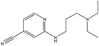 2-{[3-(diethylamino)propyl]amino}isonicotinonitrile 구조식 이미지