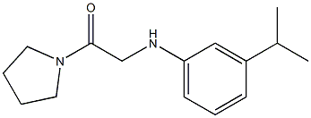 2-{[3-(propan-2-yl)phenyl]amino}-1-(pyrrolidin-1-yl)ethan-1-one 구조식 이미지