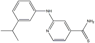 2-{[3-(propan-2-yl)phenyl]amino}pyridine-4-carbothioamide Structure