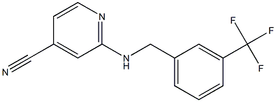 2-{[3-(trifluoromethyl)benzyl]amino}isonicotinonitrile 구조식 이미지