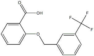 2-{[3-(trifluoromethyl)phenyl]methoxy}benzoic acid Structure