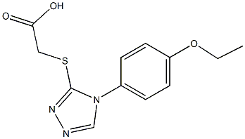 2-{[4-(4-ethoxyphenyl)-4H-1,2,4-triazol-3-yl]sulfanyl}acetic acid 구조식 이미지