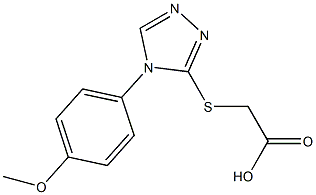 2-{[4-(4-methoxyphenyl)-4H-1,2,4-triazol-3-yl]sulfanyl}acetic acid Structure