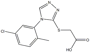 2-{[4-(5-chloro-2-methylphenyl)-4H-1,2,4-triazol-3-yl]sulfanyl}acetic acid 구조식 이미지