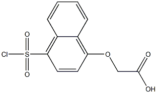 2-{[4-(chlorosulfonyl)naphthalen-1-yl]oxy}acetic acid Structure