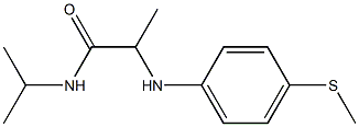2-{[4-(methylsulfanyl)phenyl]amino}-N-(propan-2-yl)propanamide 구조식 이미지