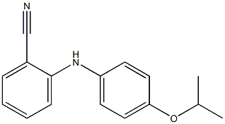 2-{[4-(propan-2-yloxy)phenyl]amino}benzonitrile Structure