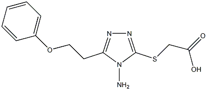 2-{[4-amino-5-(2-phenoxyethyl)-4H-1,2,4-triazol-3-yl]sulfanyl}acetic acid Structure