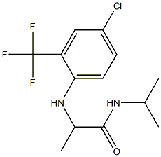 2-{[4-chloro-2-(trifluoromethyl)phenyl]amino}-N-(propan-2-yl)propanamide Structure