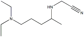 2-{[5-(diethylamino)pentan-2-yl]amino}acetonitrile Structure