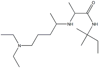 2-{[5-(diethylamino)pentan-2-yl]amino}-N-(2-methylbutan-2-yl)propanamide Structure