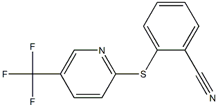 2-{[5-(trifluoromethyl)pyridin-2-yl]sulfanyl}benzonitrile Structure