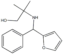 2-{[furan-2-yl(phenyl)methyl]amino}-2-methylpropan-1-ol Structure