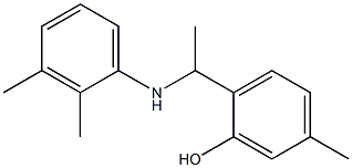 2-{1-[(2,3-dimethylphenyl)amino]ethyl}-5-methylphenol 구조식 이미지