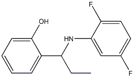 2-{1-[(2,5-difluorophenyl)amino]propyl}phenol 구조식 이미지