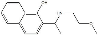 2-{1-[(2-methoxyethyl)amino]ethyl}naphthalen-1-ol Structure