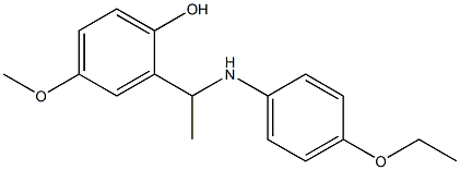 2-{1-[(4-ethoxyphenyl)amino]ethyl}-4-methoxyphenol 구조식 이미지