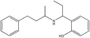 2-{1-[(4-phenylbutan-2-yl)amino]propyl}phenol 구조식 이미지