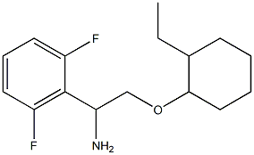 2-{1-amino-2-[(2-ethylcyclohexyl)oxy]ethyl}-1,3-difluorobenzene 구조식 이미지