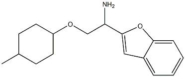 2-{1-amino-2-[(4-methylcyclohexyl)oxy]ethyl}-1-benzofuran Structure