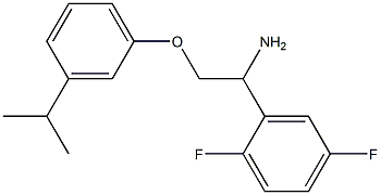 2-{1-amino-2-[3-(propan-2-yl)phenoxy]ethyl}-1,4-difluorobenzene Structure