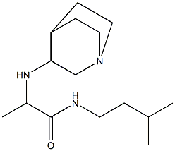 2-{1-azabicyclo[2.2.2]octan-3-ylamino}-N-(3-methylbutyl)propanamide 구조식 이미지
