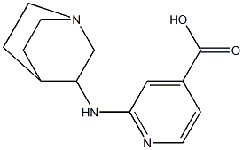 2-{1-azabicyclo[2.2.2]octan-3-ylamino}pyridine-4-carboxylic acid 구조식 이미지