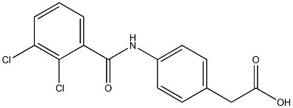 2-{4-[(2,3-dichlorobenzene)amido]phenyl}acetic acid 구조식 이미지