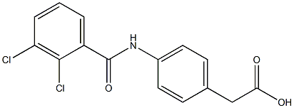 2-{4-[(2,3-dichlorobenzene)amido]phenyl}acetic acid Structure