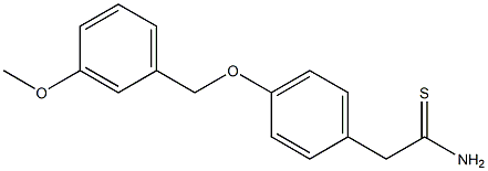 2-{4-[(3-methoxybenzyl)oxy]phenyl}ethanethioamide Structure