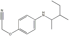 2-{4-[(3-methylpentan-2-yl)amino]phenoxy}acetonitrile 구조식 이미지