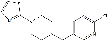 2-{4-[(6-chloropyridin-3-yl)methyl]piperazin-1-yl}-1,3-thiazole Structure