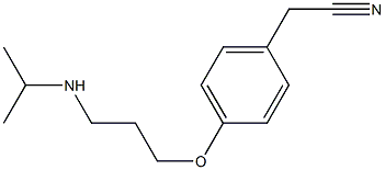 2-{4-[3-(propan-2-ylamino)propoxy]phenyl}acetonitrile Structure